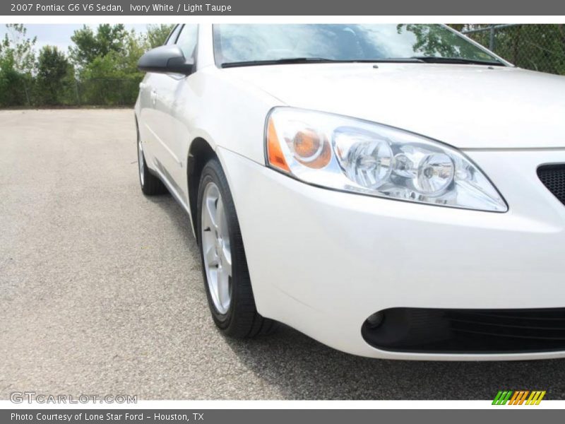 Ivory White / Light Taupe 2007 Pontiac G6 V6 Sedan