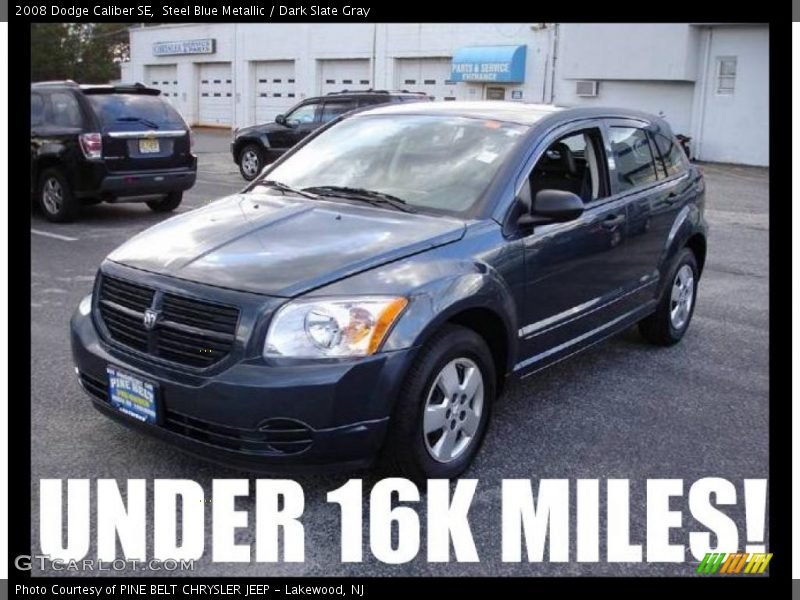Steel Blue Metallic / Dark Slate Gray 2008 Dodge Caliber SE
