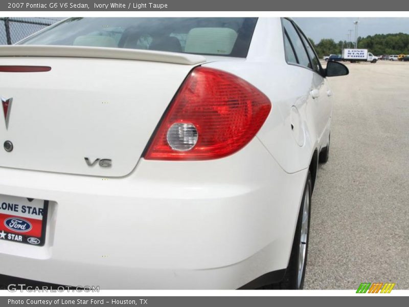 Ivory White / Light Taupe 2007 Pontiac G6 V6 Sedan