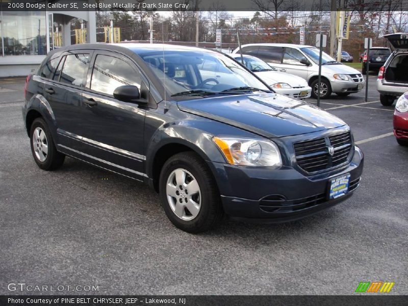 Steel Blue Metallic / Dark Slate Gray 2008 Dodge Caliber SE