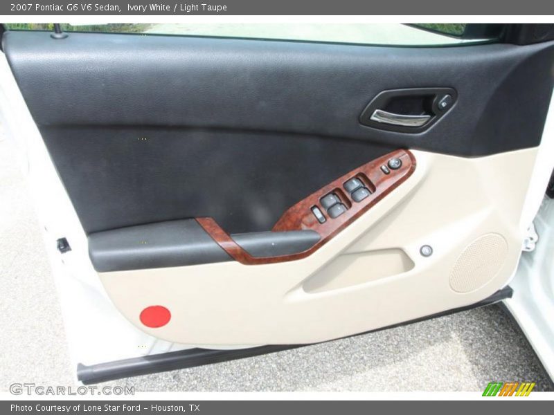 Ivory White / Light Taupe 2007 Pontiac G6 V6 Sedan
