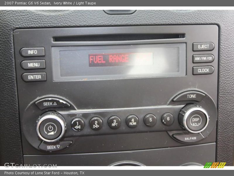 Ivory White / Light Taupe 2007 Pontiac G6 V6 Sedan