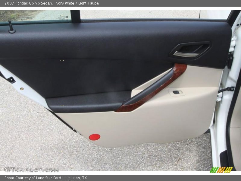 Ivory White / Light Taupe 2007 Pontiac G6 V6 Sedan