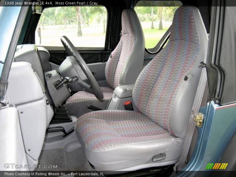 Moss Green Pearl / Gray 1998 Jeep Wrangler SE 4x4