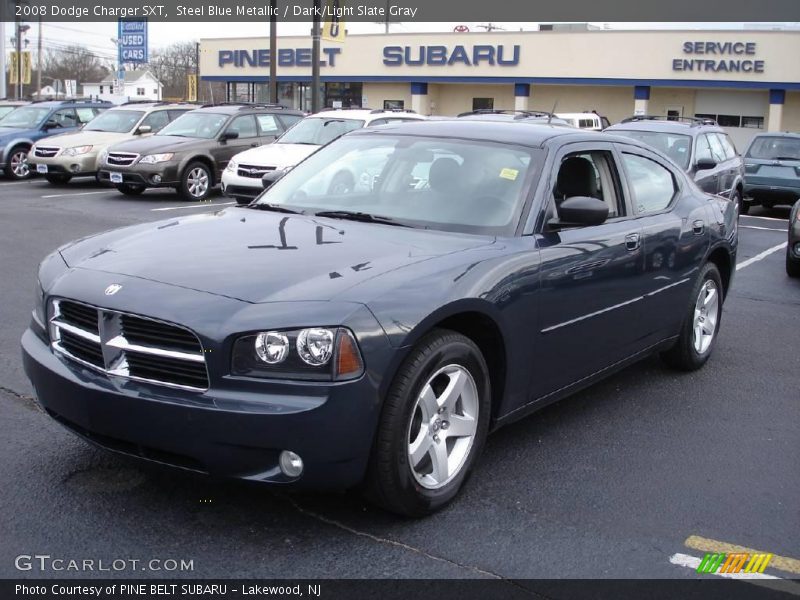 Steel Blue Metallic / Dark/Light Slate Gray 2008 Dodge Charger SXT