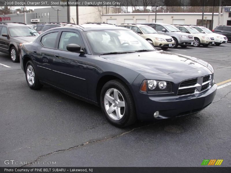 Steel Blue Metallic / Dark/Light Slate Gray 2008 Dodge Charger SXT
