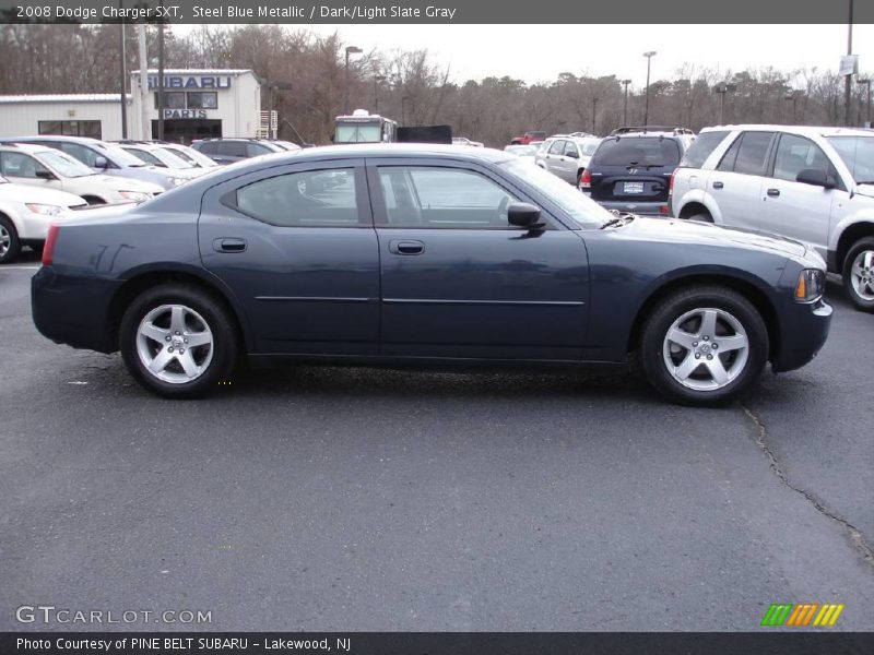 Steel Blue Metallic / Dark/Light Slate Gray 2008 Dodge Charger SXT
