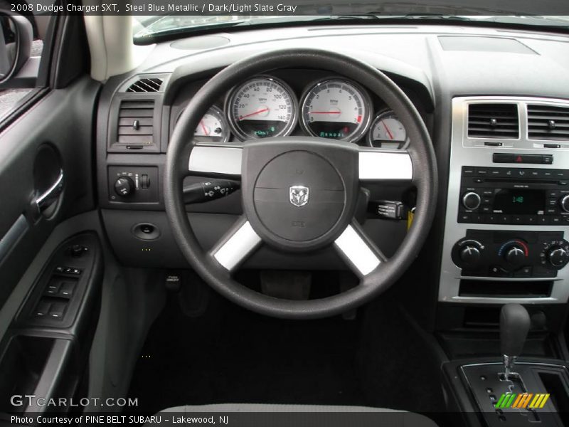 Steel Blue Metallic / Dark/Light Slate Gray 2008 Dodge Charger SXT