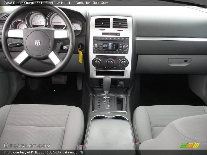 Steel Blue Metallic / Dark/Light Slate Gray 2008 Dodge Charger SXT