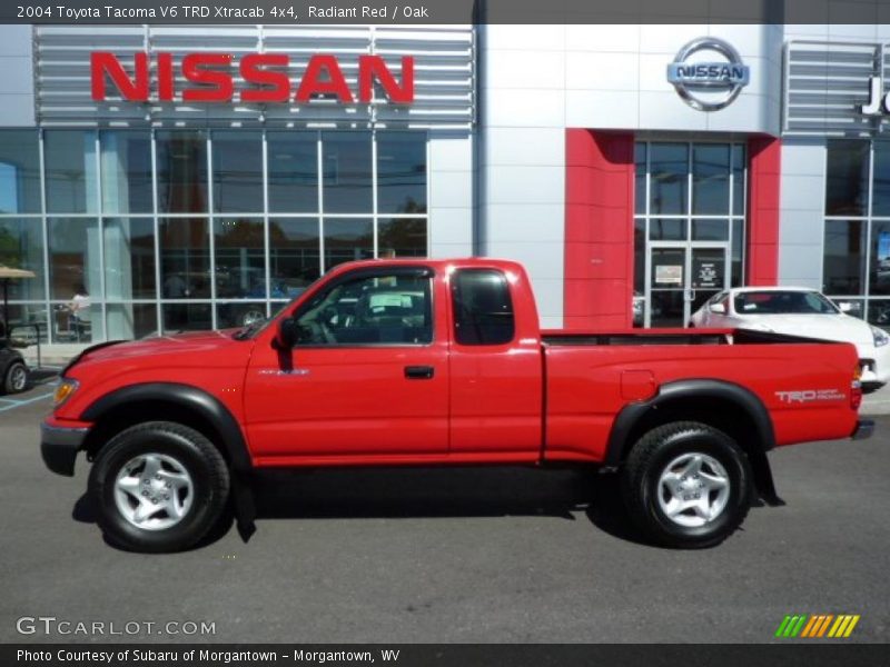 Radiant Red / Oak 2004 Toyota Tacoma V6 TRD Xtracab 4x4