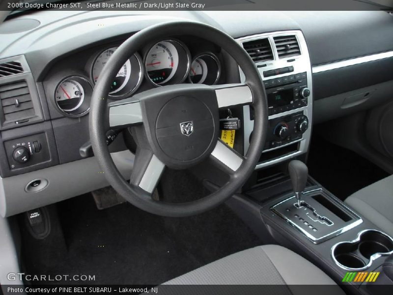 Steel Blue Metallic / Dark/Light Slate Gray 2008 Dodge Charger SXT