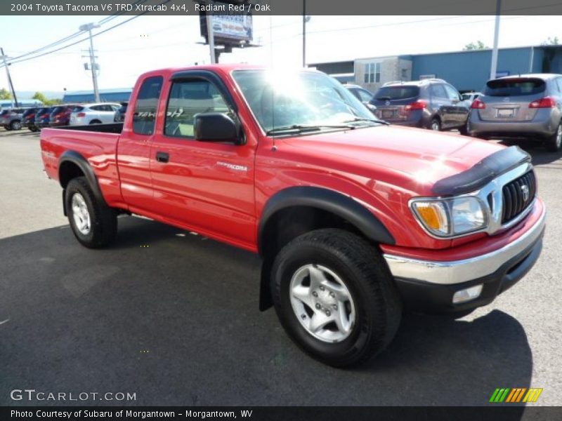 Radiant Red / Oak 2004 Toyota Tacoma V6 TRD Xtracab 4x4