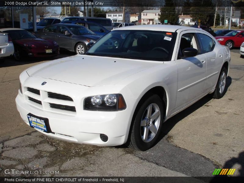Stone White / Dark Slate Gray 2008 Dodge Charger SE
