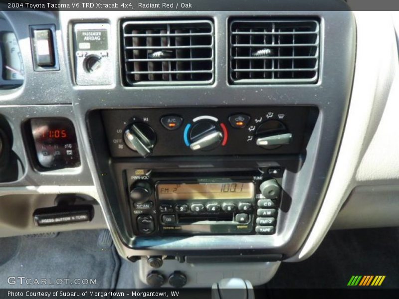 Radiant Red / Oak 2004 Toyota Tacoma V6 TRD Xtracab 4x4