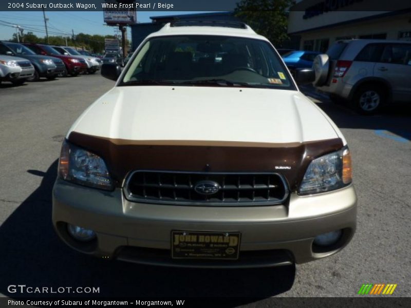 White Frost Pearl / Beige 2004 Subaru Outback Wagon