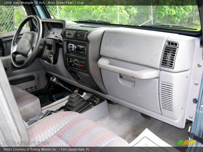 Moss Green Pearl / Gray 1998 Jeep Wrangler SE 4x4