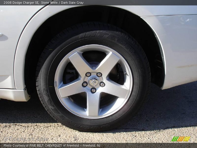 Stone White / Dark Slate Gray 2008 Dodge Charger SE
