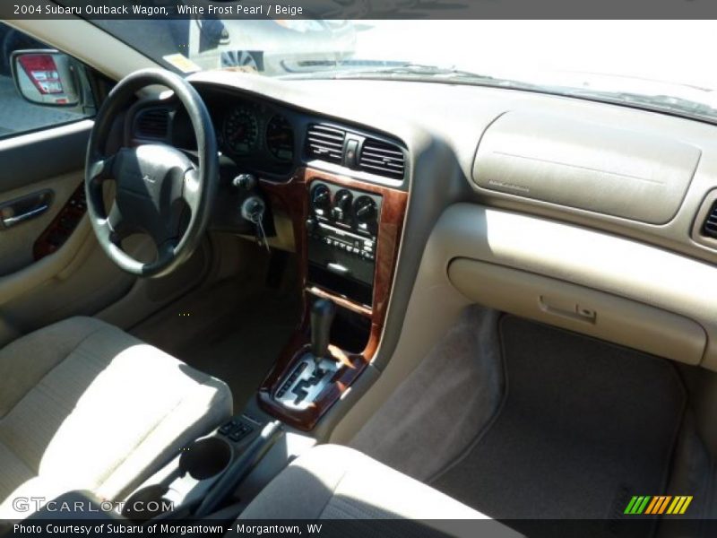 White Frost Pearl / Beige 2004 Subaru Outback Wagon