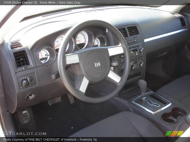 Stone White / Dark Slate Gray 2008 Dodge Charger SE
