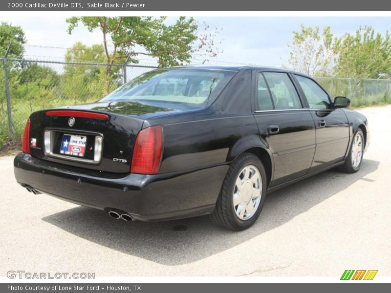 Sable Black / Pewter 2000 Cadillac DeVille DTS