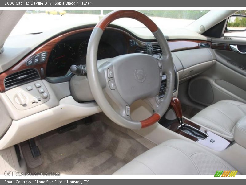 Sable Black / Pewter 2000 Cadillac DeVille DTS