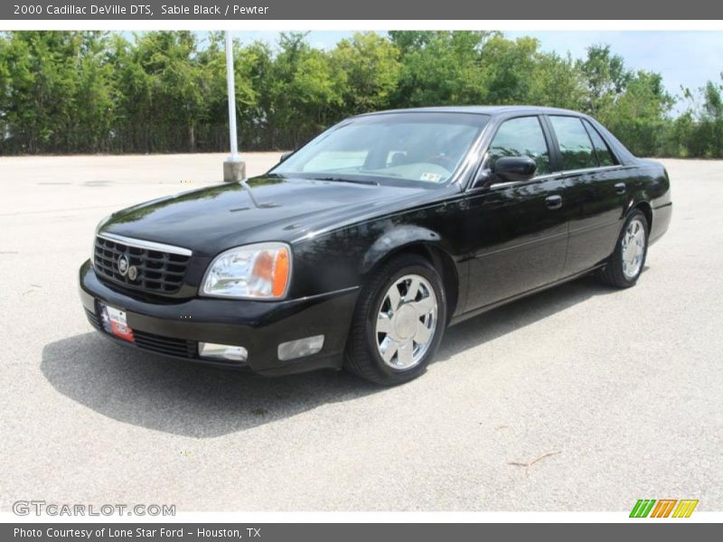 Sable Black / Pewter 2000 Cadillac DeVille DTS