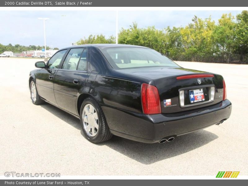 Sable Black / Pewter 2000 Cadillac DeVille DTS