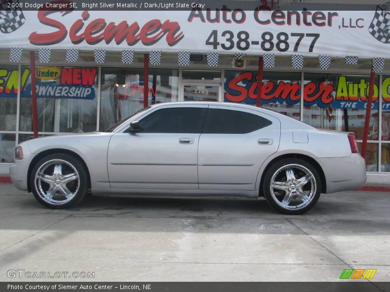 Bright Silver Metallic / Dark/Light Slate Gray 2008 Dodge Charger SE