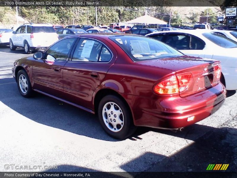 Ruby Red / Neutral 2000 Oldsmobile Alero GX Sedan