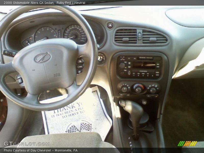 Ruby Red / Neutral 2000 Oldsmobile Alero GX Sedan