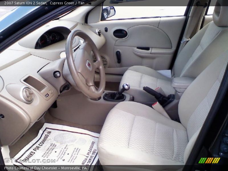 Cypress Green / Tan 2007 Saturn ION 2 Sedan