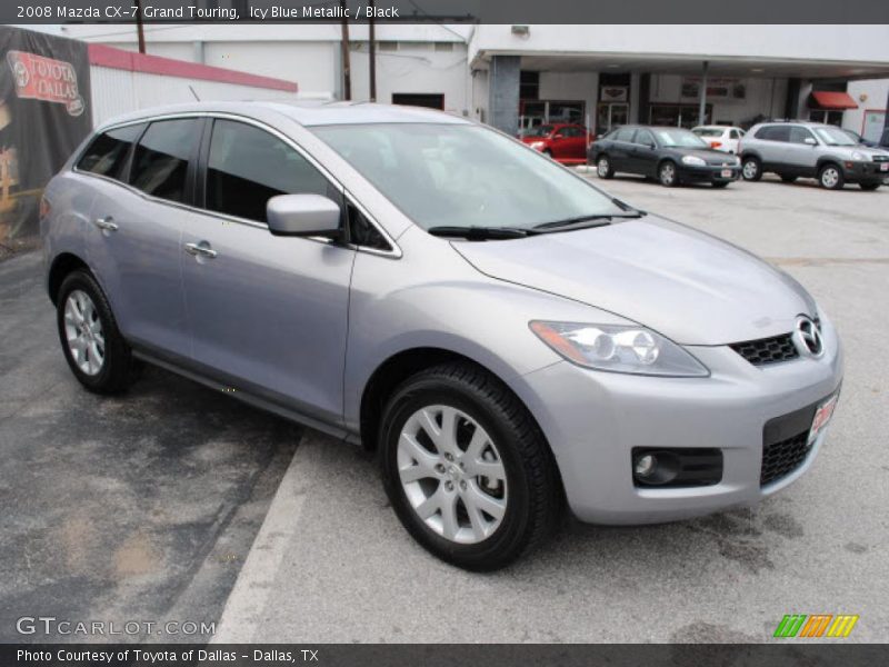 Icy Blue Metallic / Black 2008 Mazda CX-7 Grand Touring