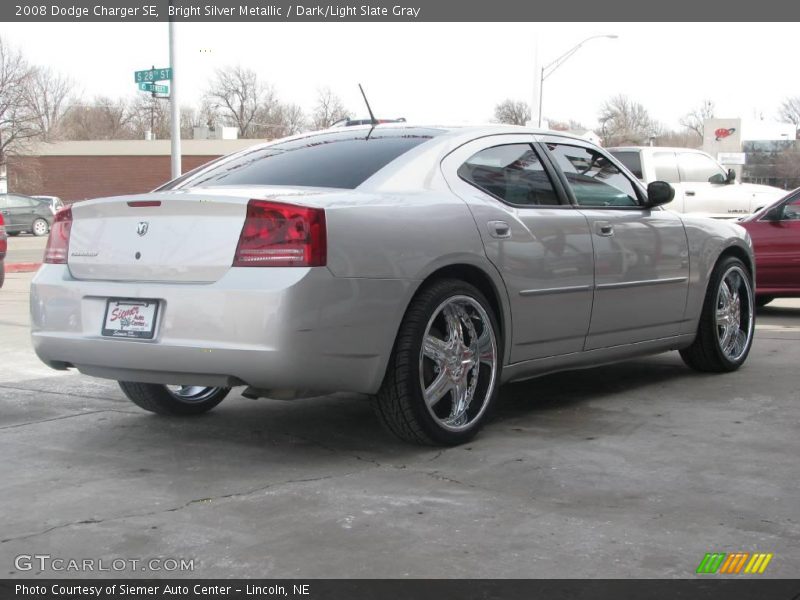 Bright Silver Metallic / Dark/Light Slate Gray 2008 Dodge Charger SE