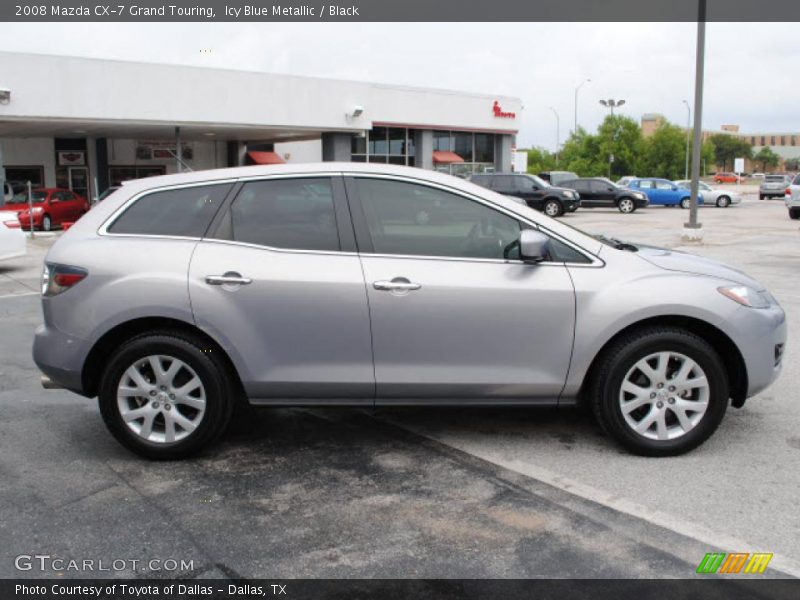 Icy Blue Metallic / Black 2008 Mazda CX-7 Grand Touring