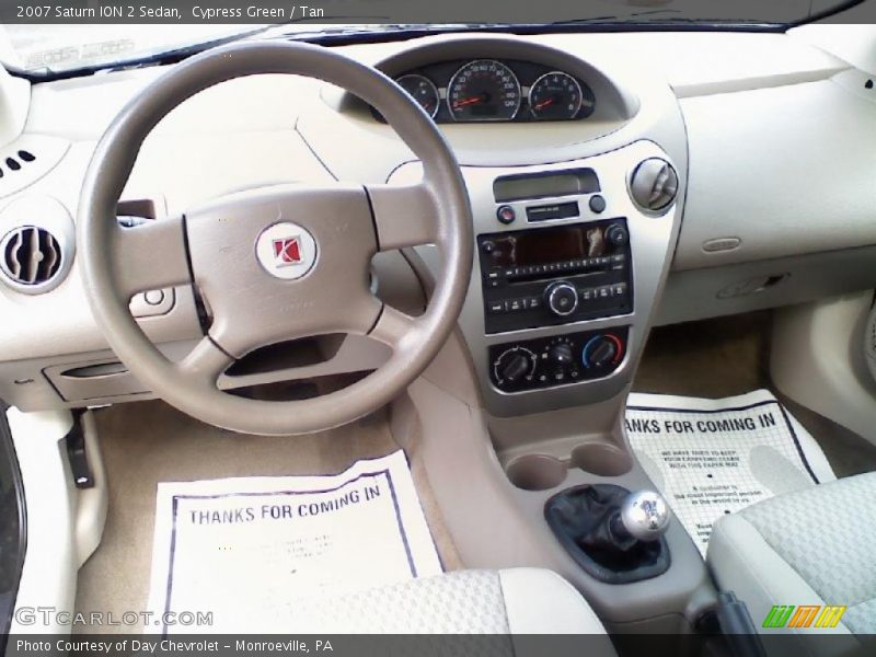 Cypress Green / Tan 2007 Saturn ION 2 Sedan