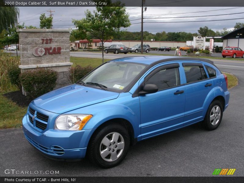 Surf Blue Pearl / Dark Slate Gray 2008 Dodge Caliber SE