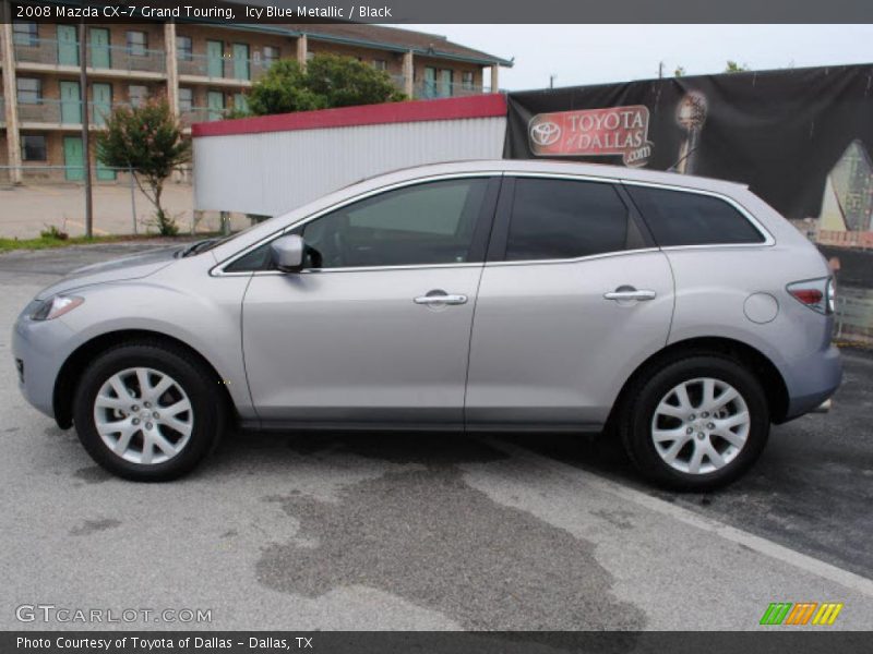 Icy Blue Metallic / Black 2008 Mazda CX-7 Grand Touring