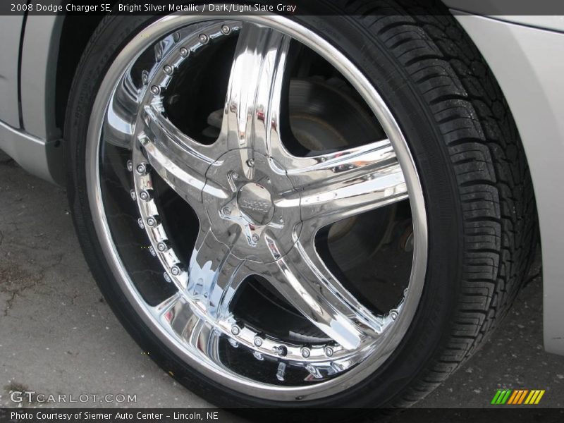 Bright Silver Metallic / Dark/Light Slate Gray 2008 Dodge Charger SE
