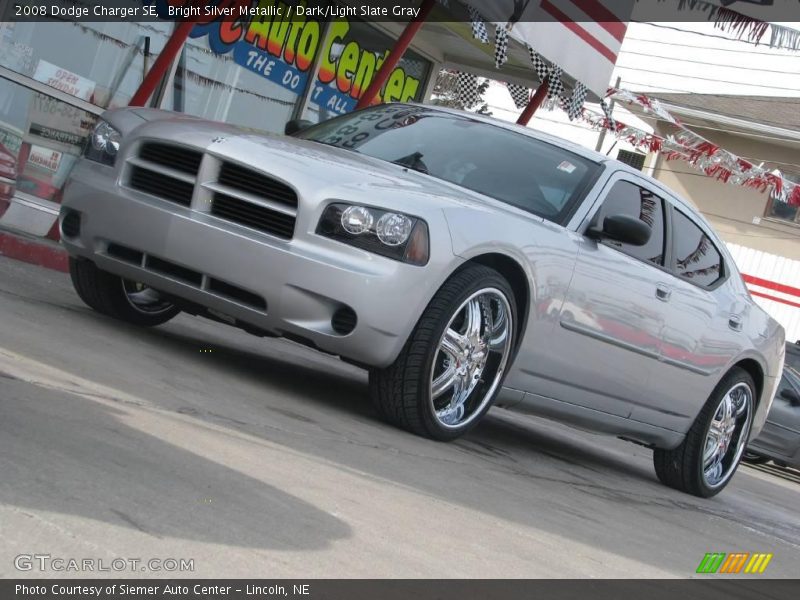 Bright Silver Metallic / Dark/Light Slate Gray 2008 Dodge Charger SE