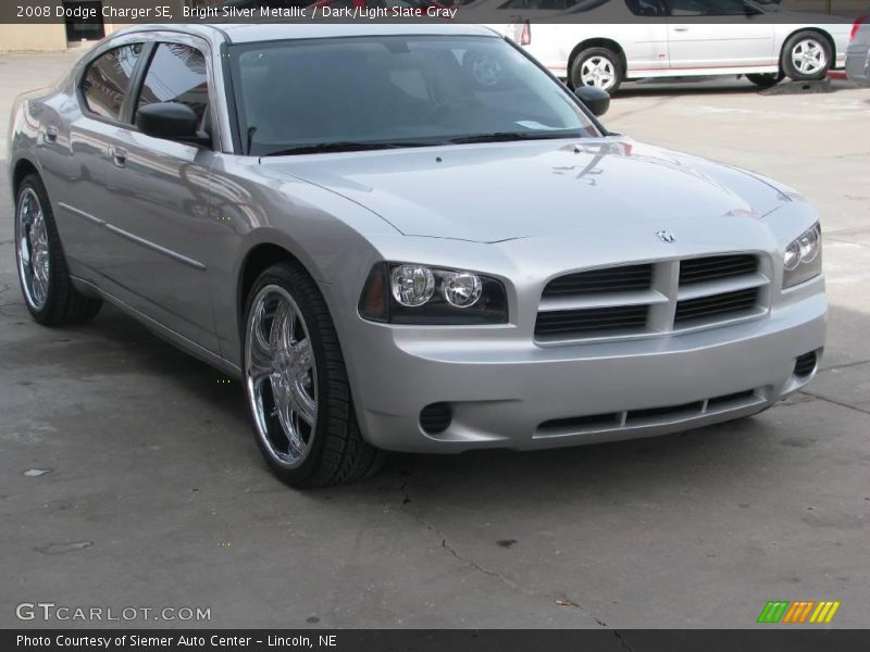 Bright Silver Metallic / Dark/Light Slate Gray 2008 Dodge Charger SE