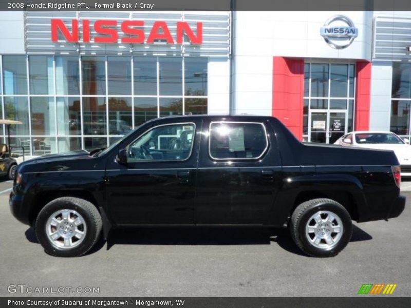Formal Black / Gray 2008 Honda Ridgeline RTL