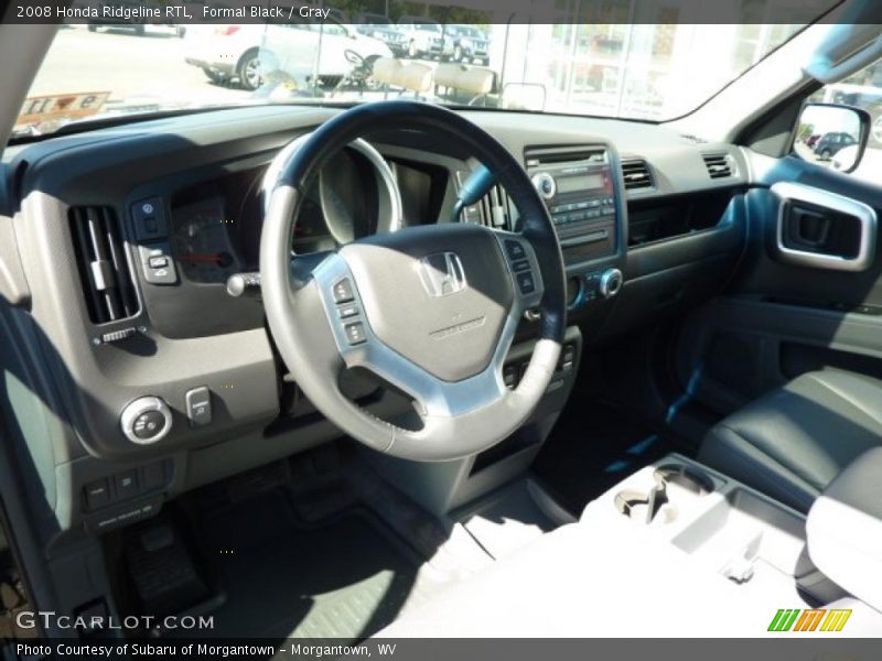 Formal Black / Gray 2008 Honda Ridgeline RTL