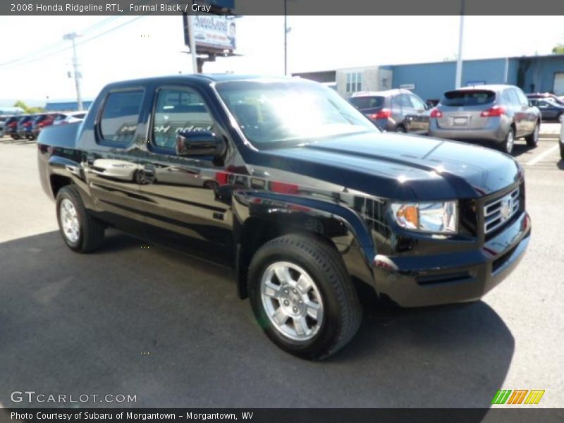 Formal Black / Gray 2008 Honda Ridgeline RTL