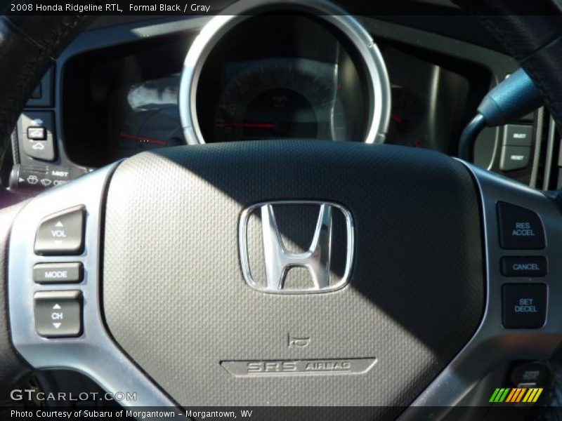 Formal Black / Gray 2008 Honda Ridgeline RTL