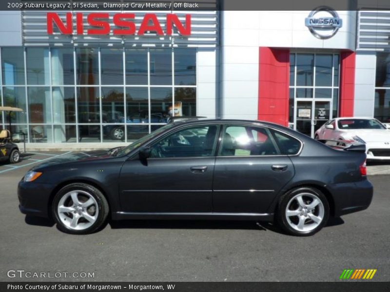 Diamond Gray Metallic / Off Black 2009 Subaru Legacy 2.5i Sedan
