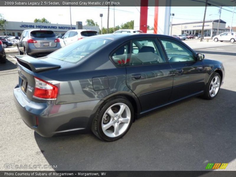 Diamond Gray Metallic / Off Black 2009 Subaru Legacy 2.5i Sedan
