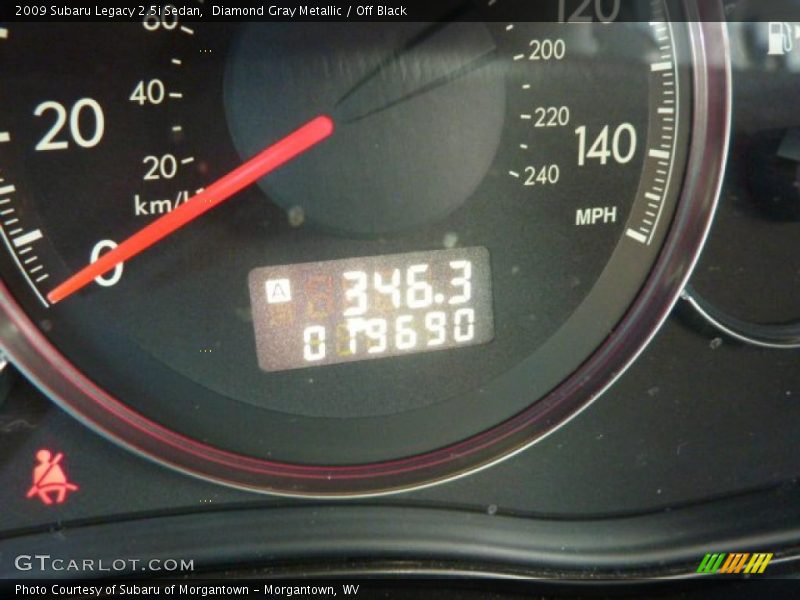 Diamond Gray Metallic / Off Black 2009 Subaru Legacy 2.5i Sedan