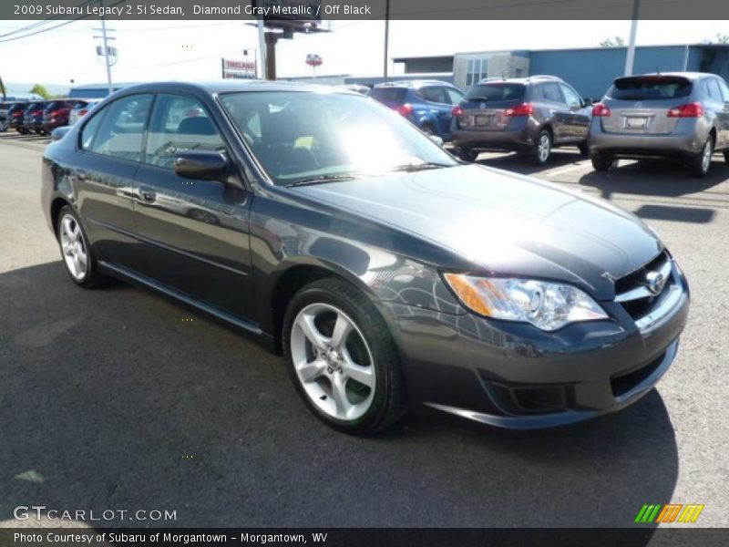 Diamond Gray Metallic / Off Black 2009 Subaru Legacy 2.5i Sedan