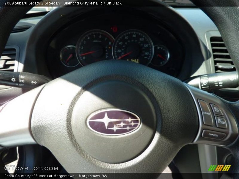 Diamond Gray Metallic / Off Black 2009 Subaru Legacy 2.5i Sedan