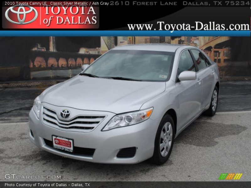 Classic Silver Metallic / Ash Gray 2010 Toyota Camry LE